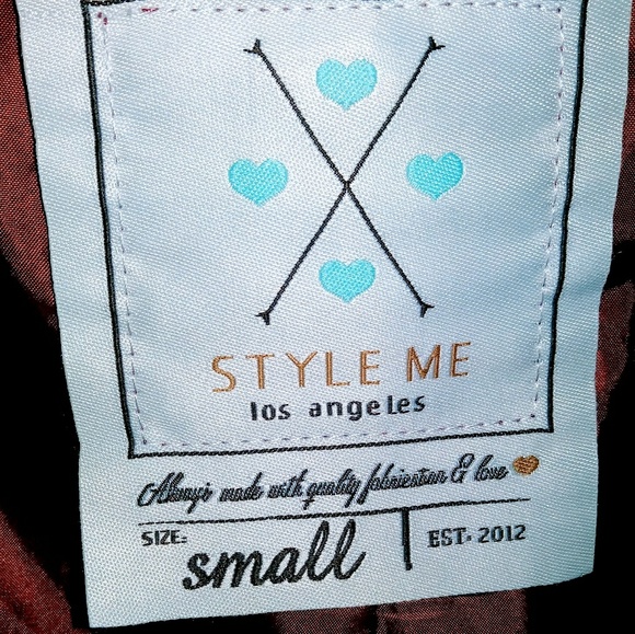 Style Me Los Angeles Small Jacket Rust Red - Picture 4 of 7